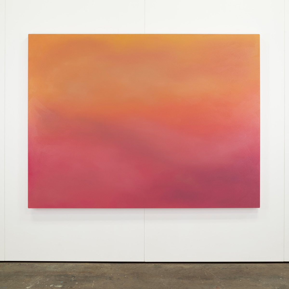 Pink Orange Composition, 60" x 80", Oil on canvas, 2025.

Available, $4400, Framed $5700